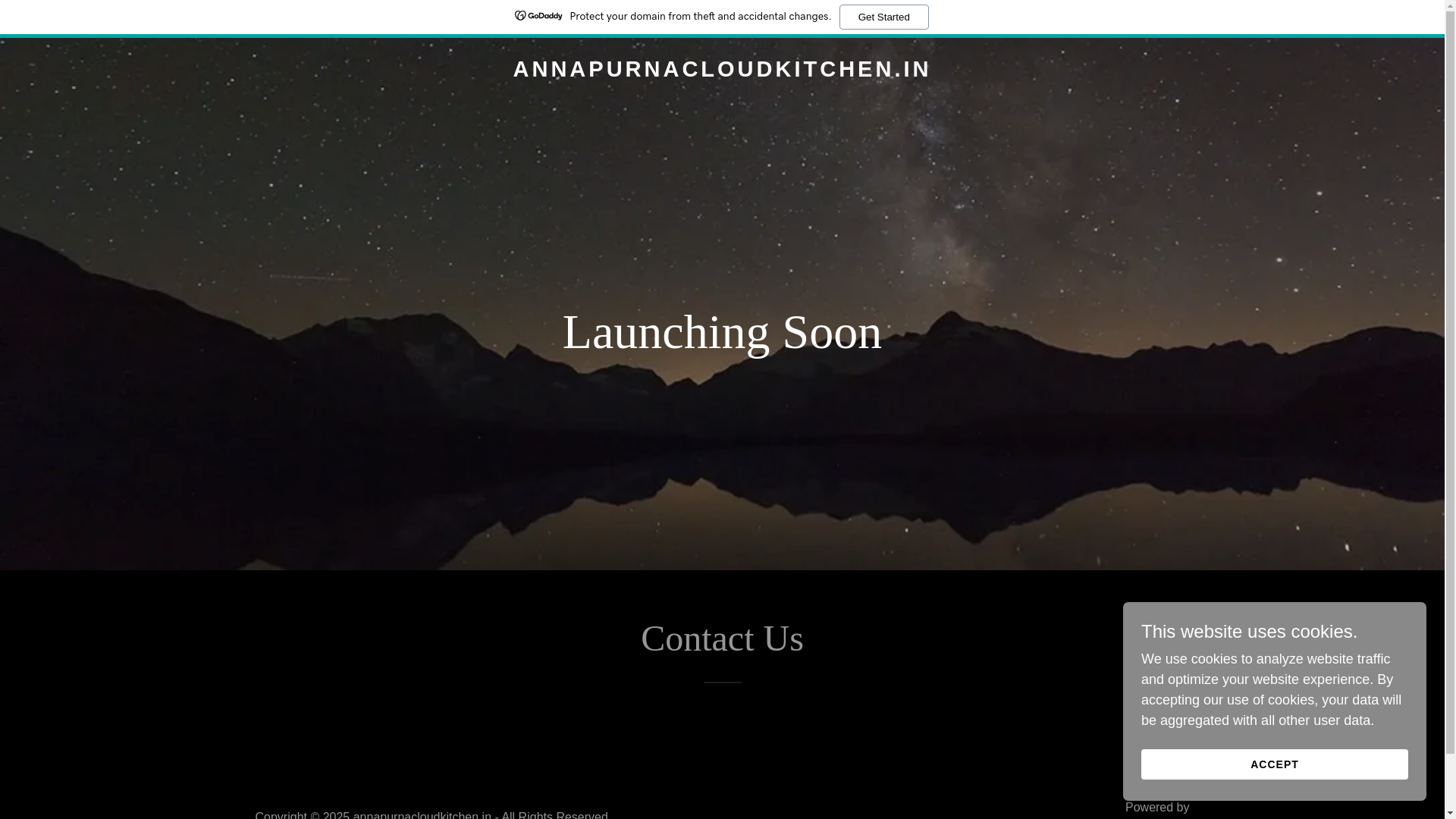 website screenshot of https://annapurnacloudkitchen.in/