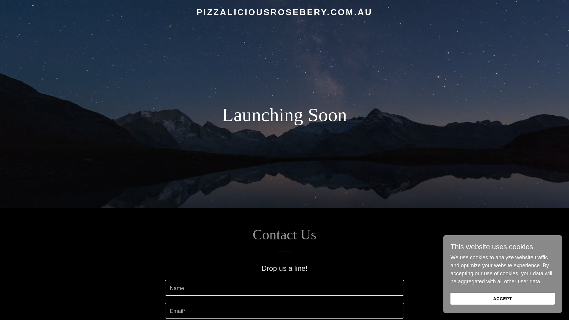 website screenshot of https://pizzaliciousrosebery.com.au/