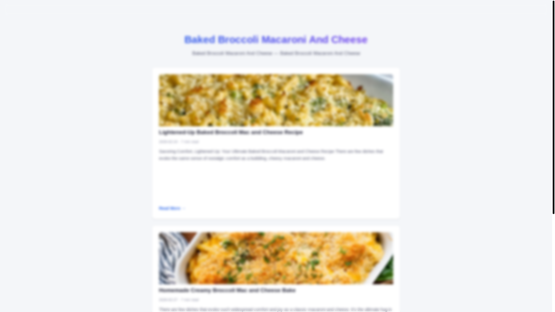 website screenshot of https://baked-broccoli-macaroni-and-cheese.pages.dev/