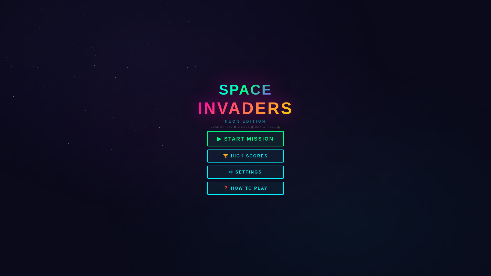 website screenshot of https://space-invaders-neon.pages.dev/