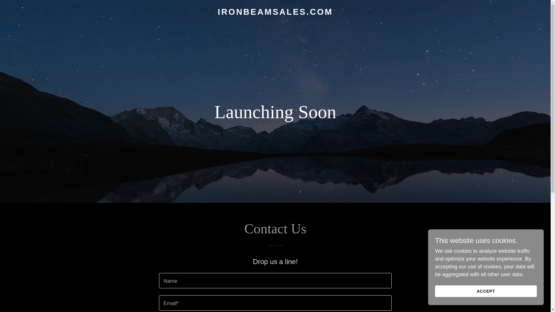 website screenshot of https://ironbeamsales.com/