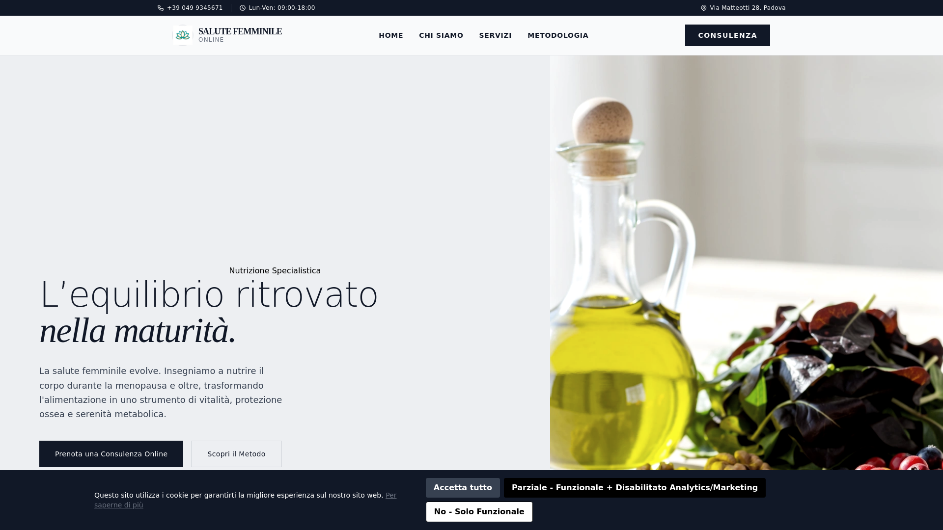website screenshot of https://salutefemminileonlin.info