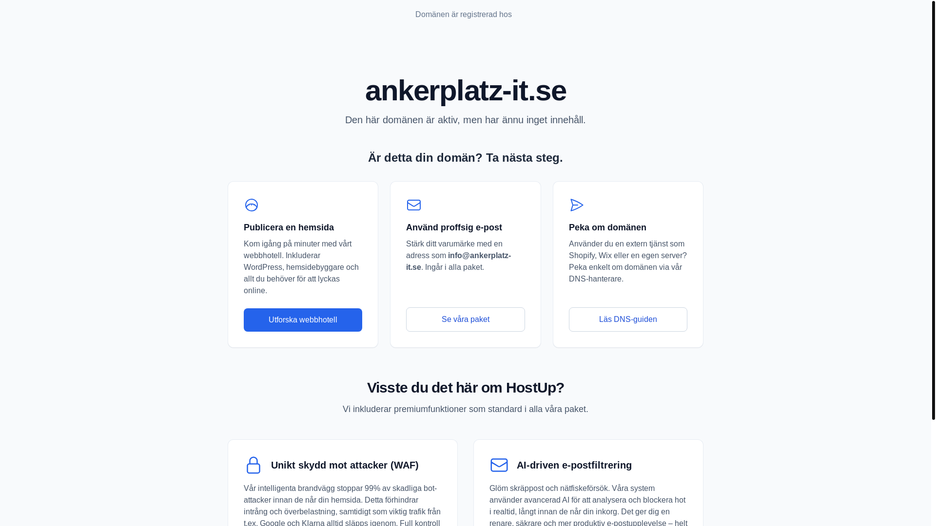 website screenshot of https://ankerplatz-it.se/