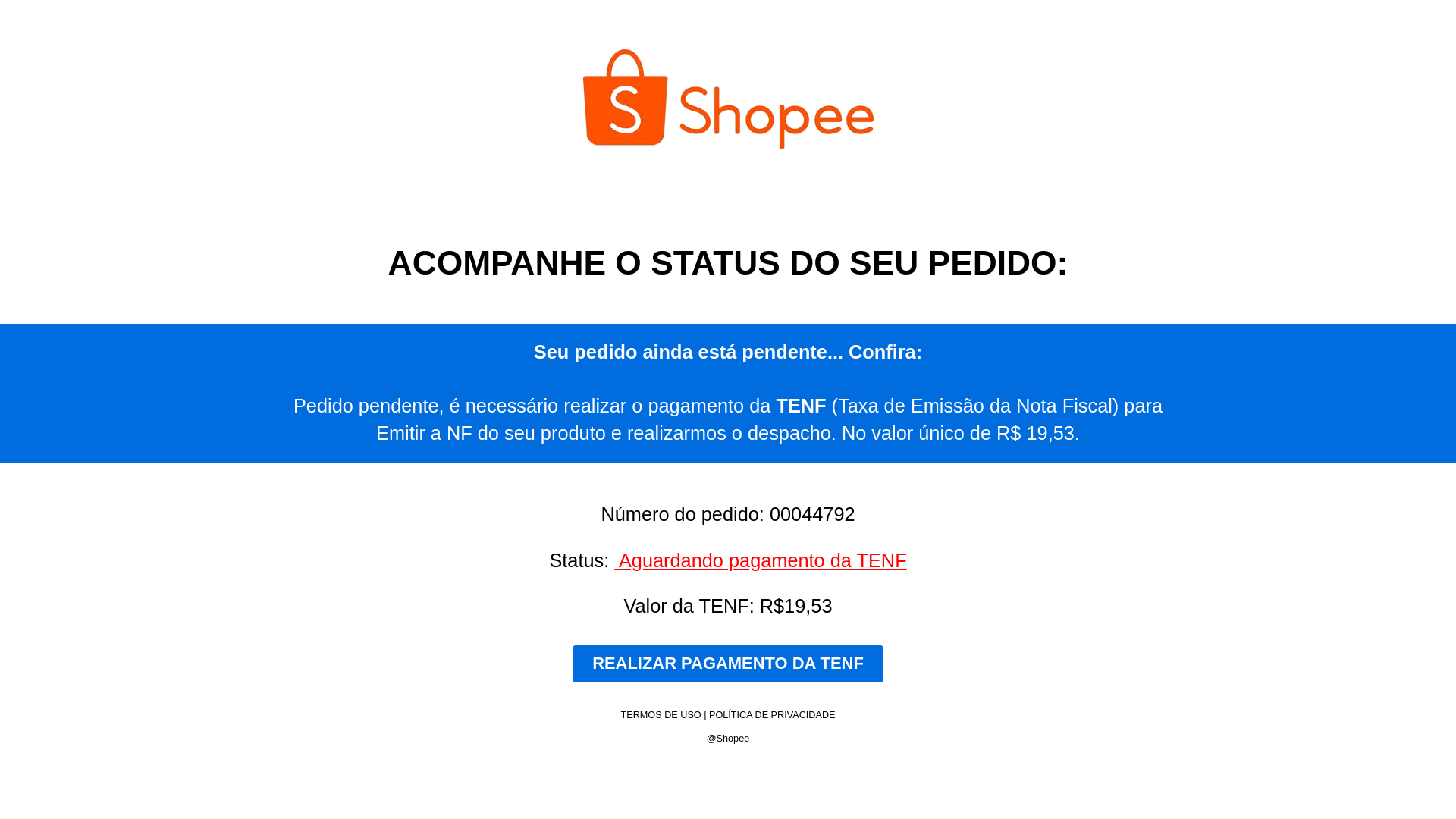 website screenshot of https://pagamentotaxatenf.pages.dev/