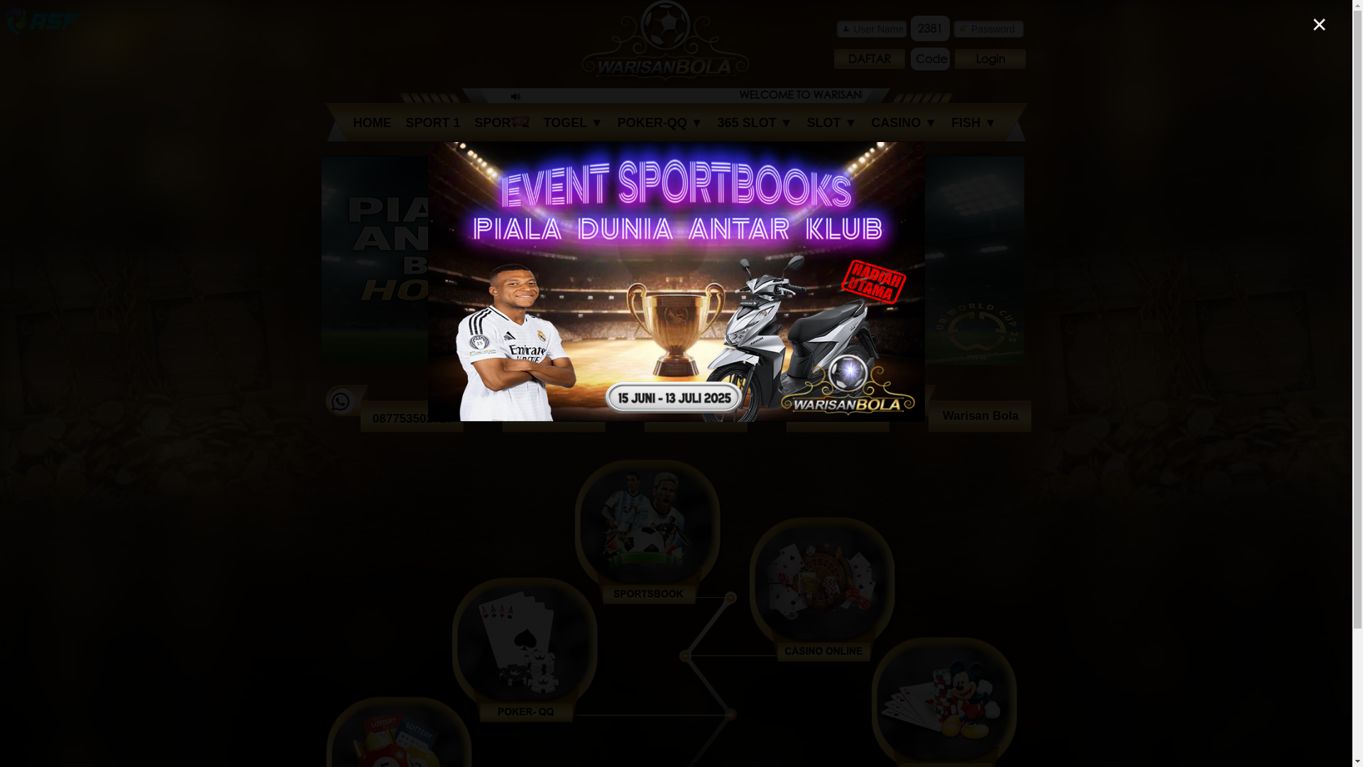 website screenshot of https://warisansedap.vip/