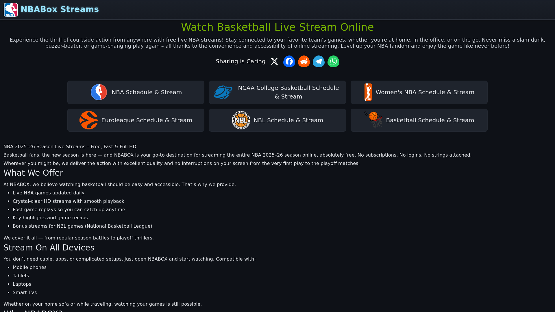 website screenshot of https://nbabox.co/