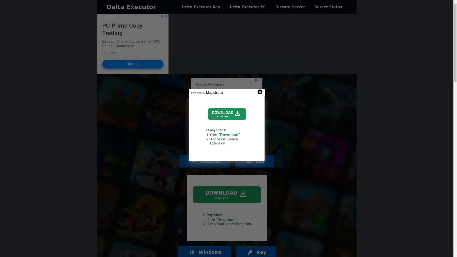 website screenshot of https://delta-executor.com/