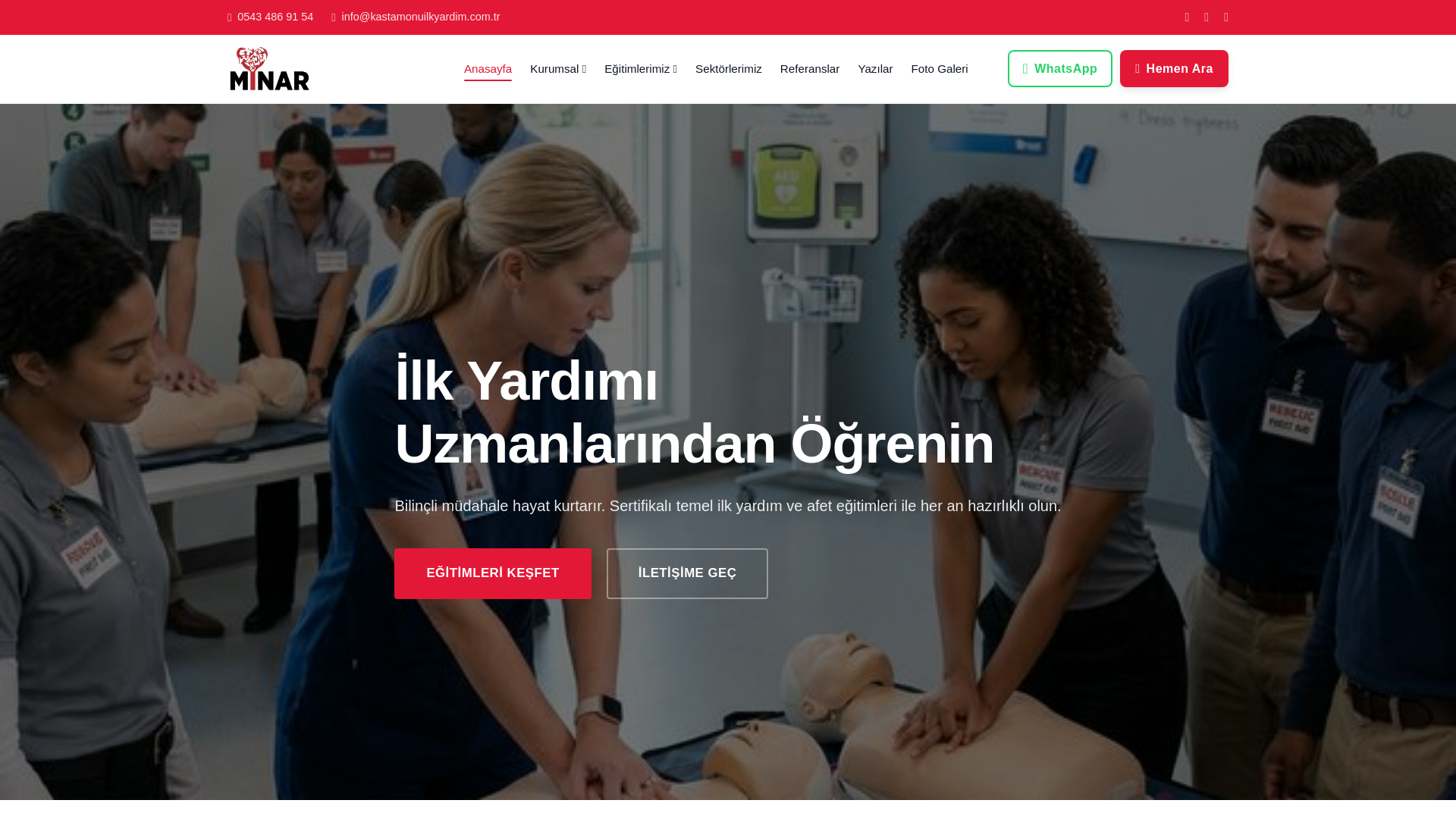 website screenshot of https://kastamonuilkyardim.net/