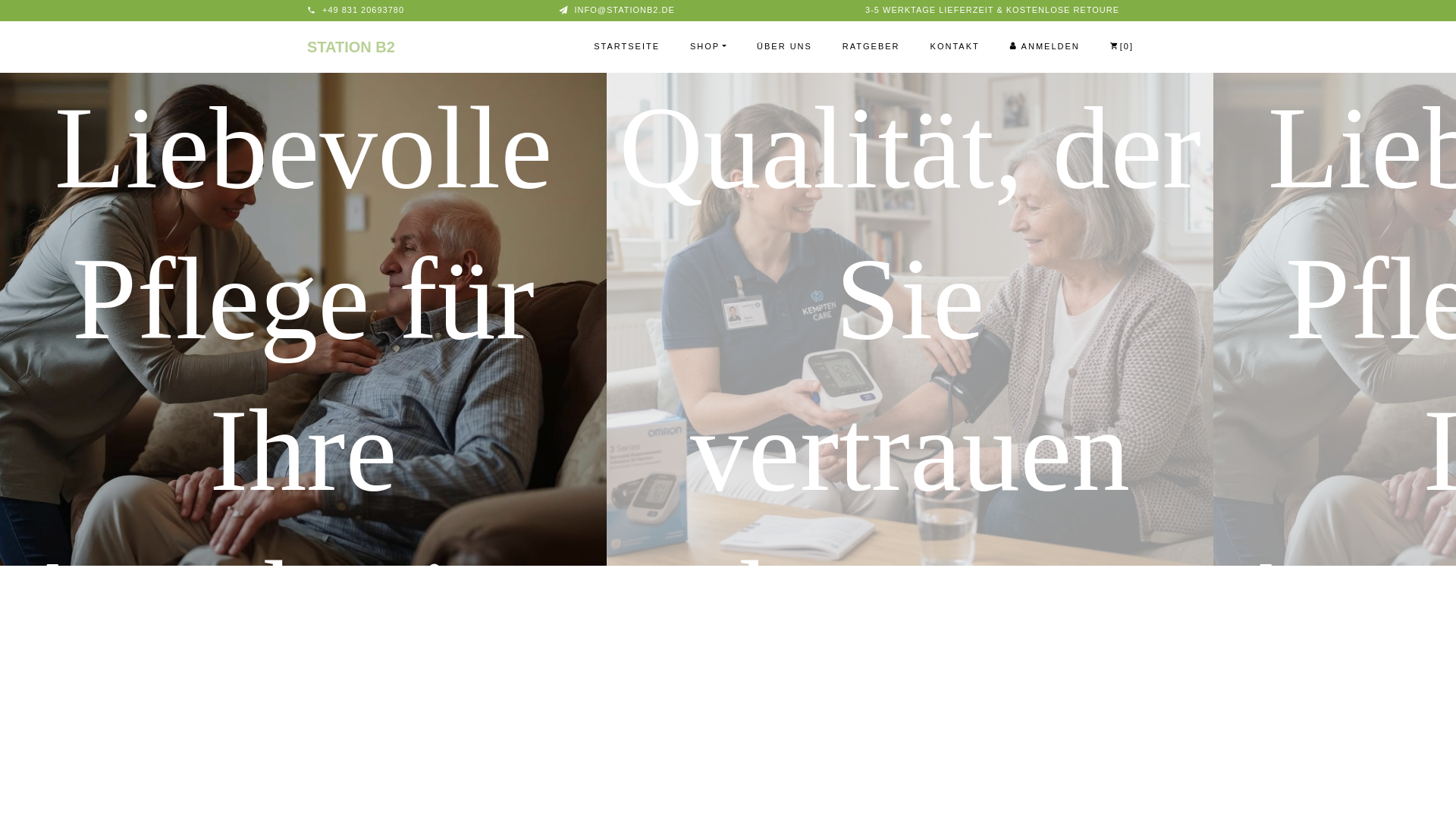 website screenshot of https://stationb2.de/