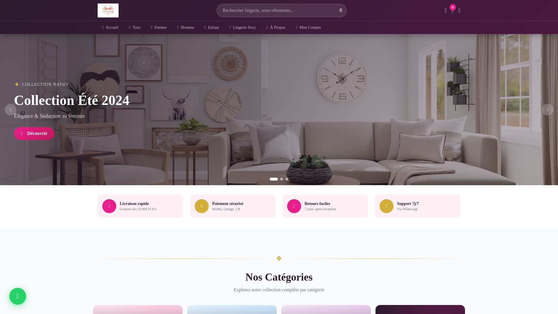 website screenshot of https://lingerie-nathy.pages.dev/