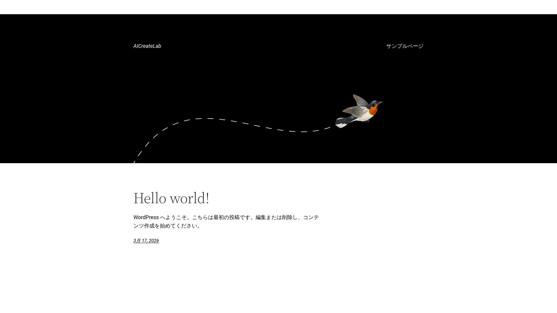 website screenshot of https://aicreatelab.shop/