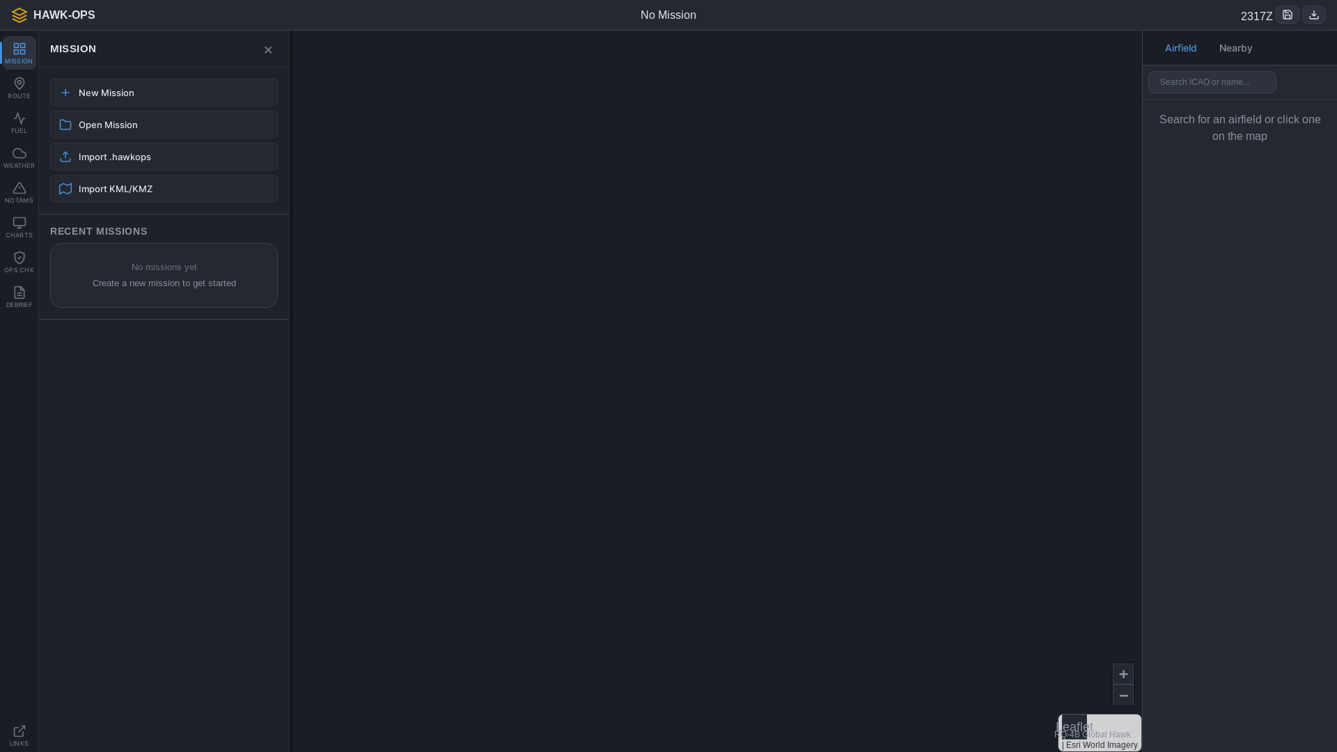 website screenshot of https://hawk-ops.com/