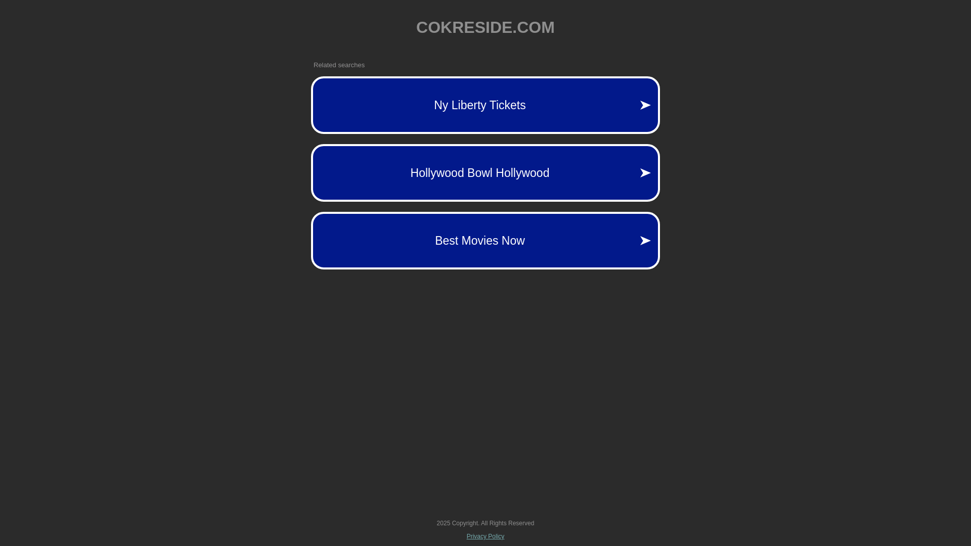 website screenshot of https://cokreside.com/