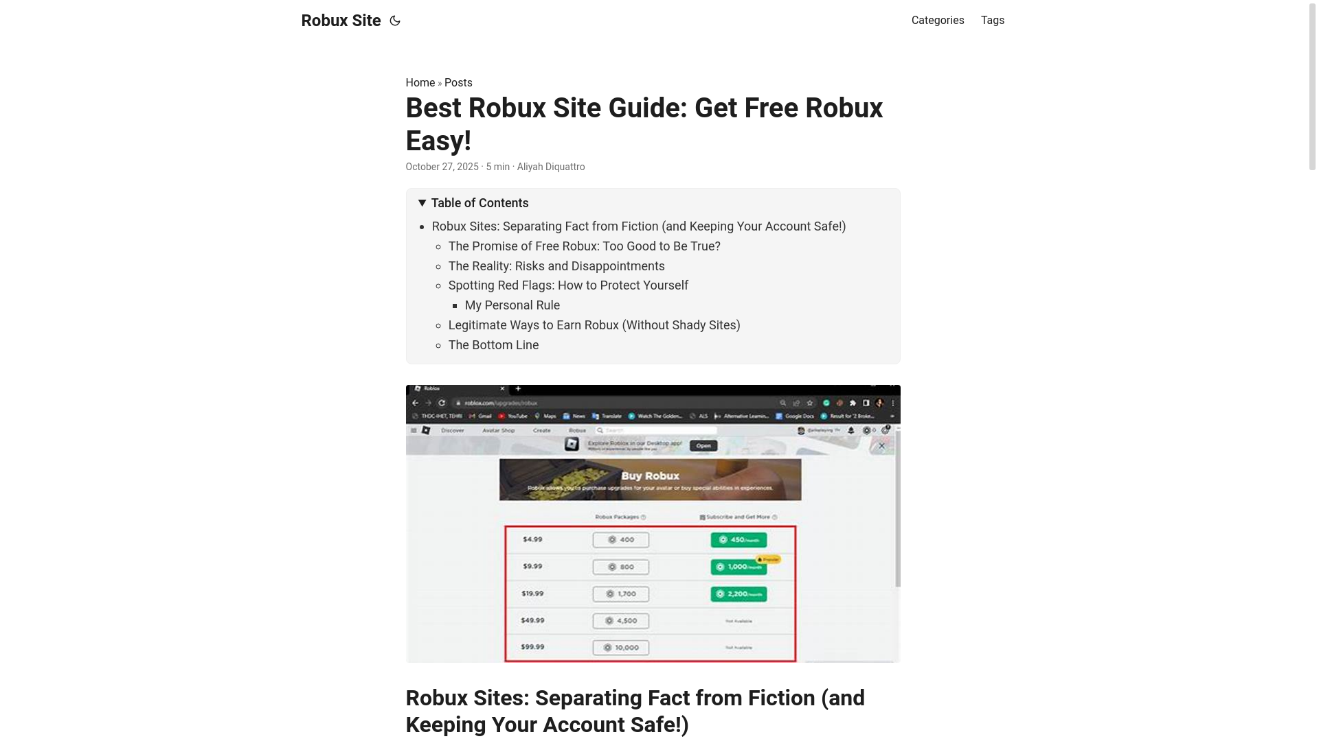 website screenshot of https://robux-site.pages.dev/