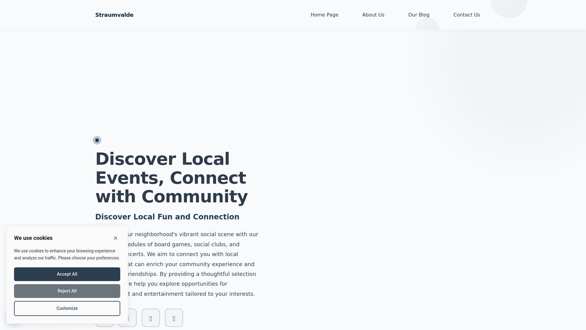 website screenshot of https://straumvalde.org