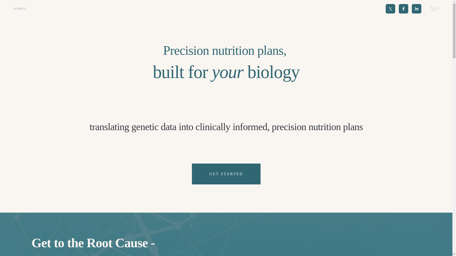 website screenshot of https://rewritegenes.com/