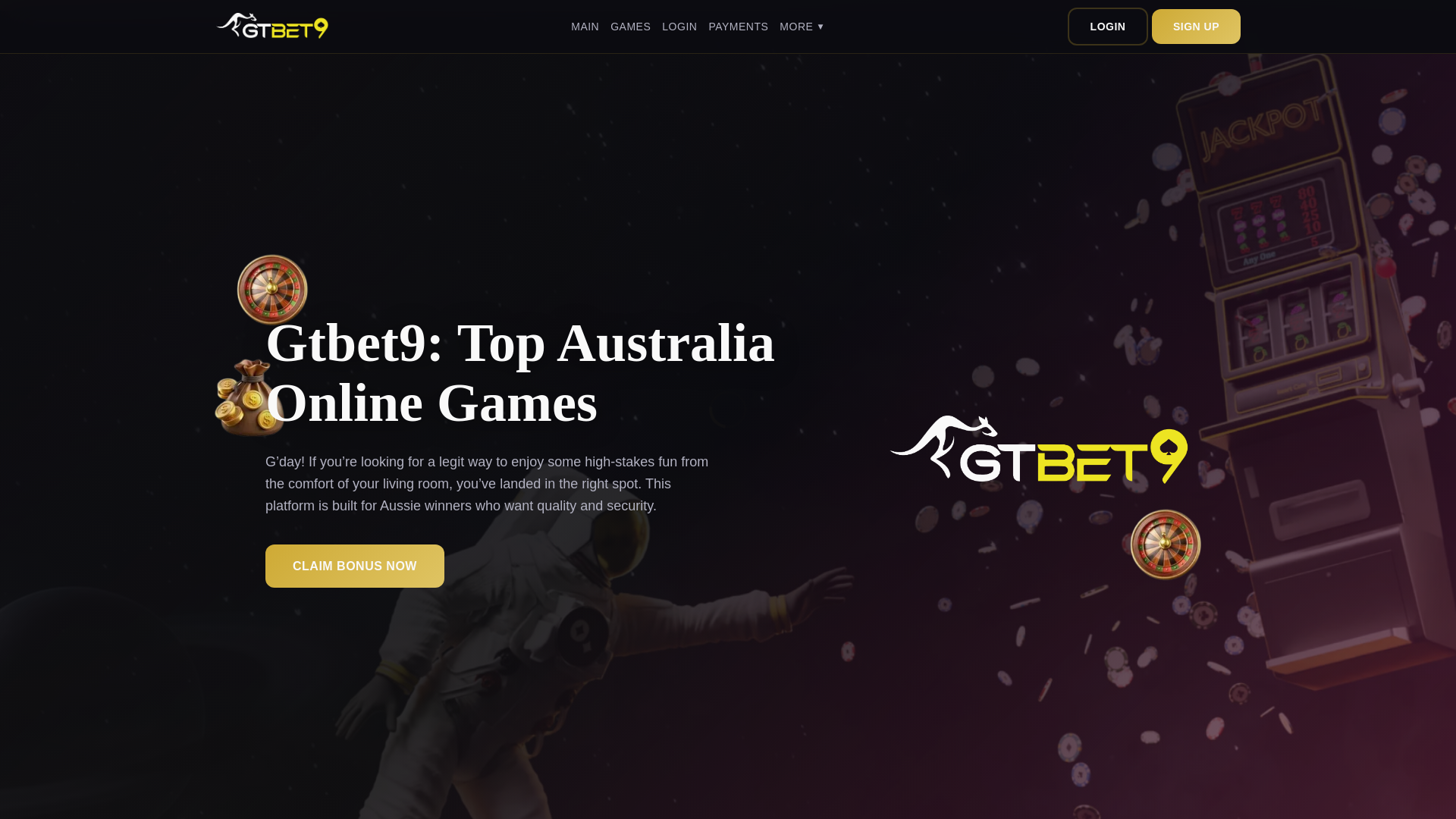 website screenshot of https://gtbet9.cloud