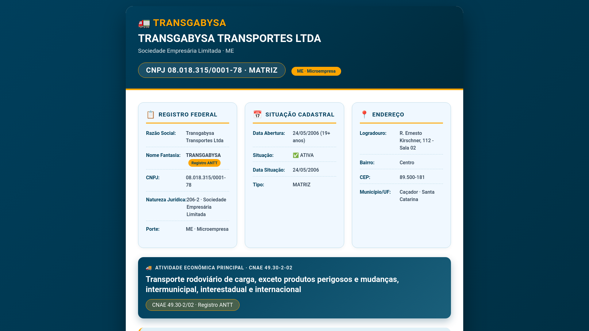 website screenshot of https://transgabysa.site/