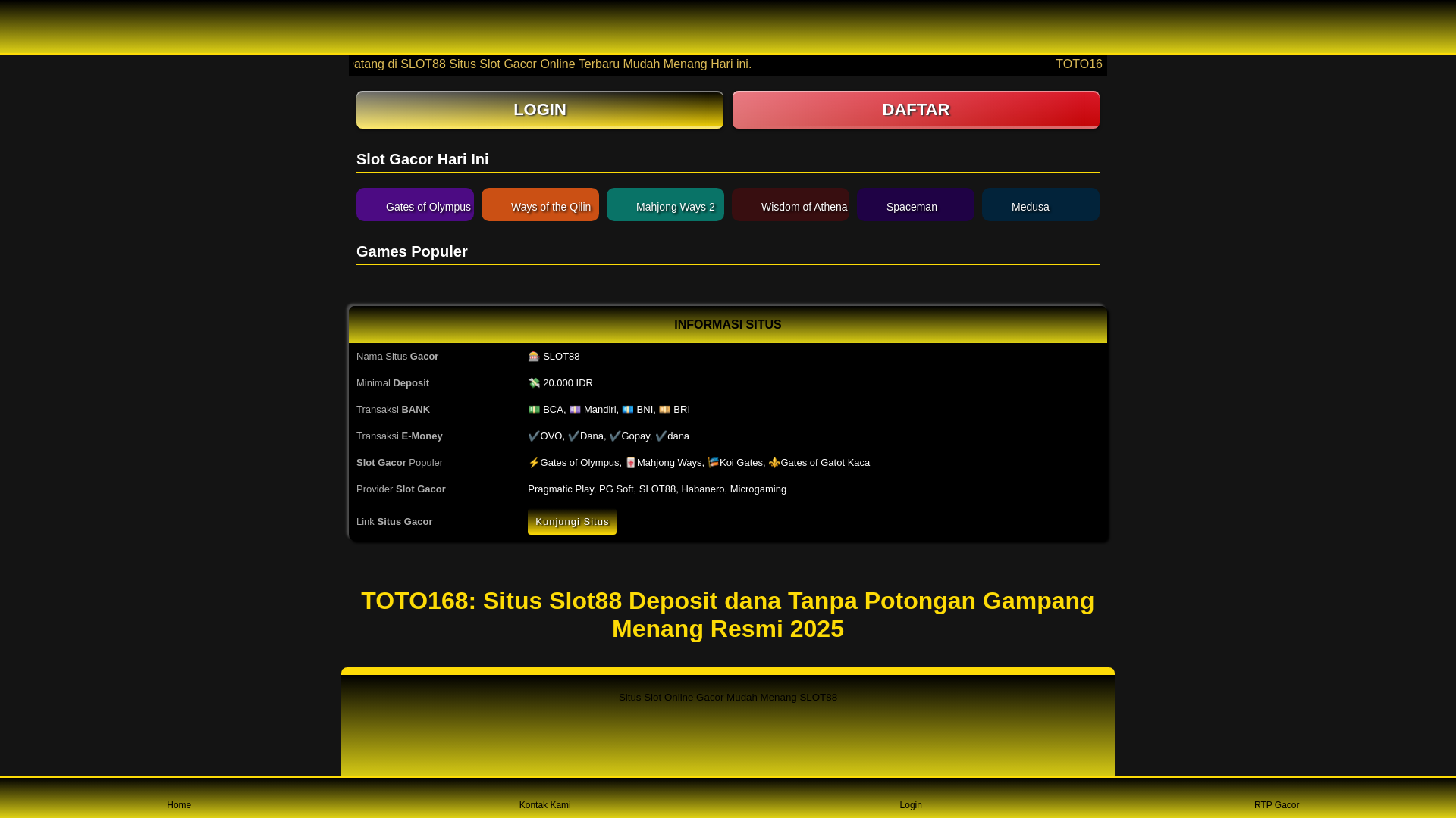 website screenshot of https://outletonlineclearance-slot88.pages.dev/