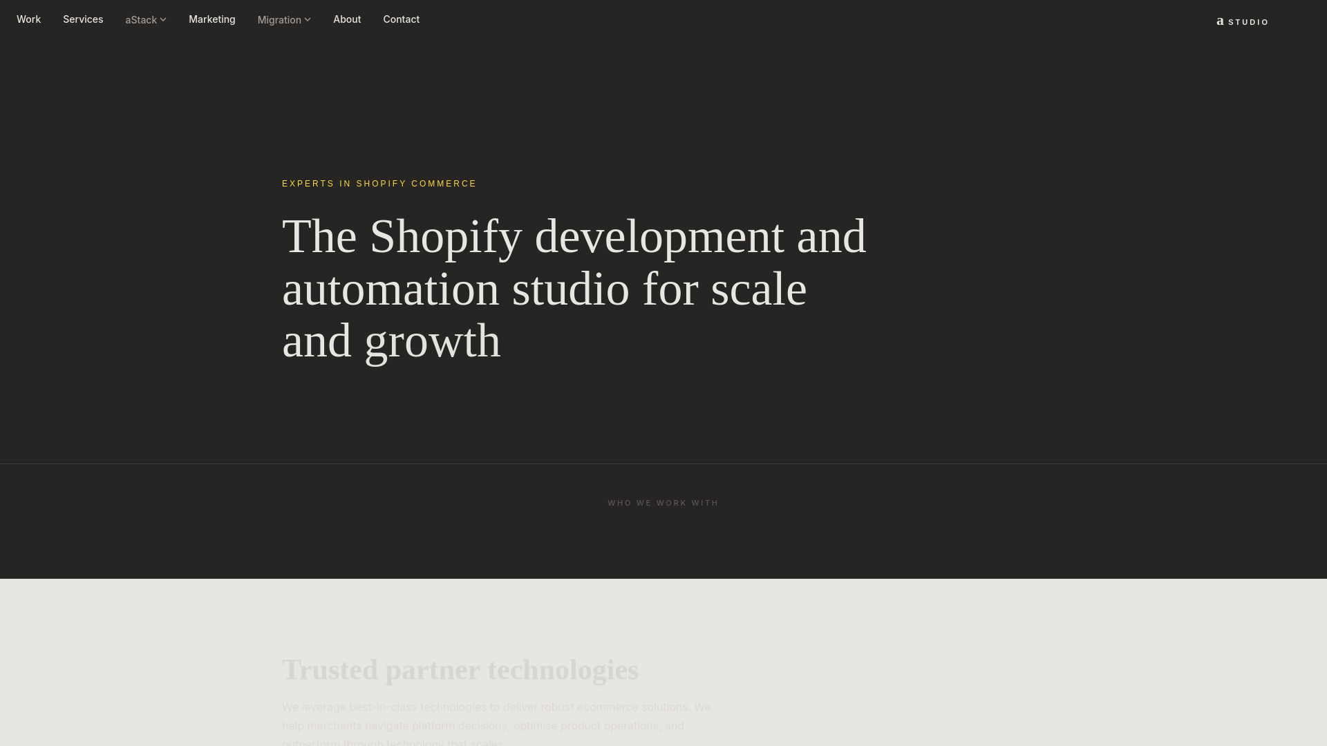 website screenshot of https://agorastudio.co.uk