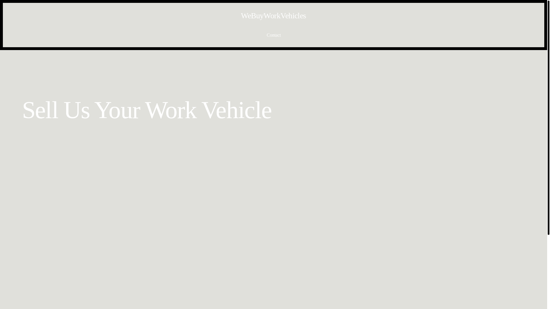 website screenshot of https://webuyworkvehicles.com/