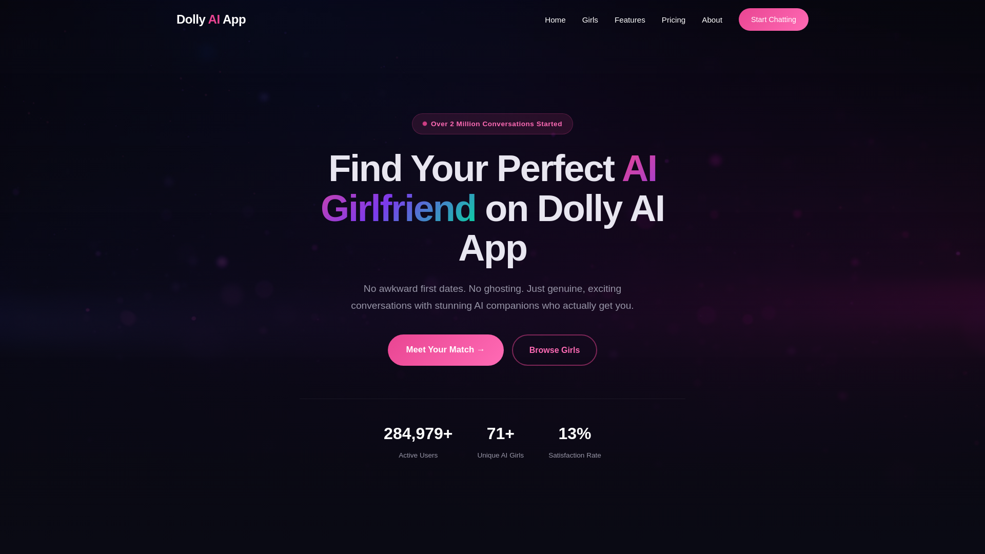 website screenshot of https://dollyai.net/