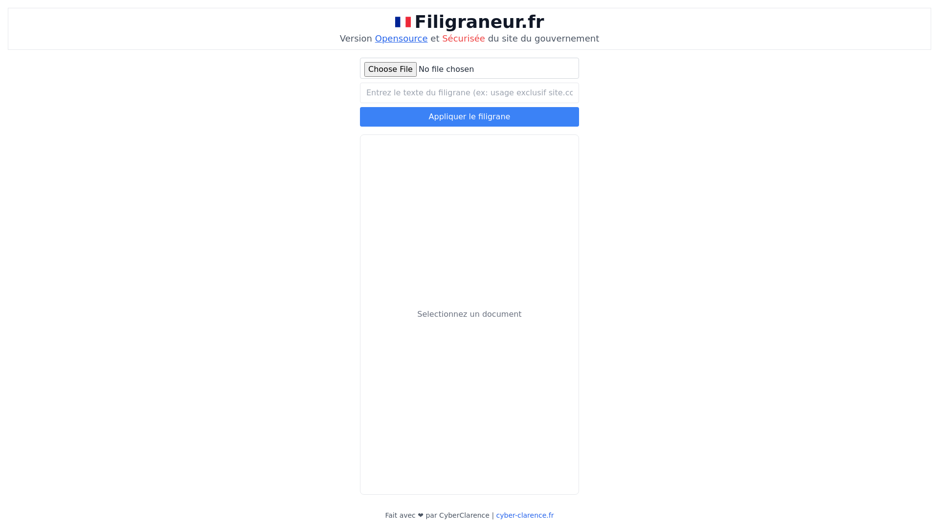 website screenshot of https://filigraneur.pages.dev/