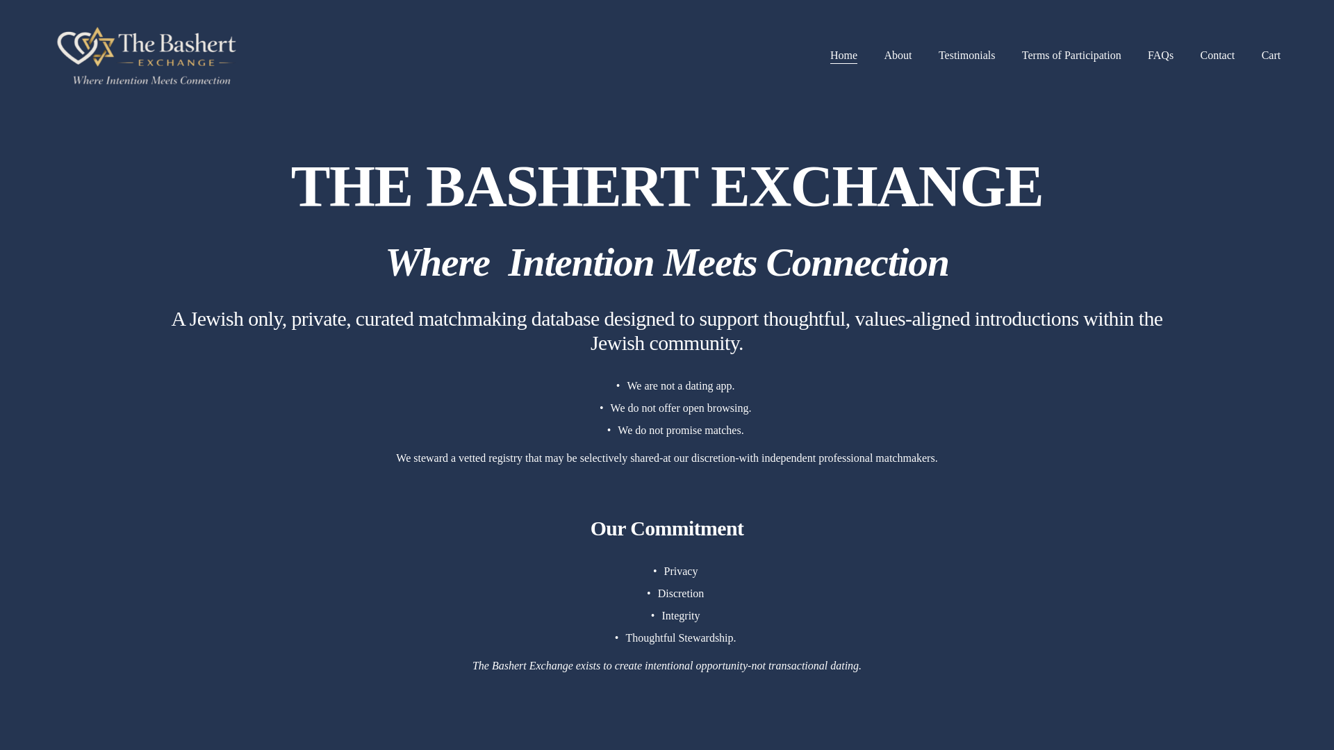 website screenshot of https://thebashertexchange.com