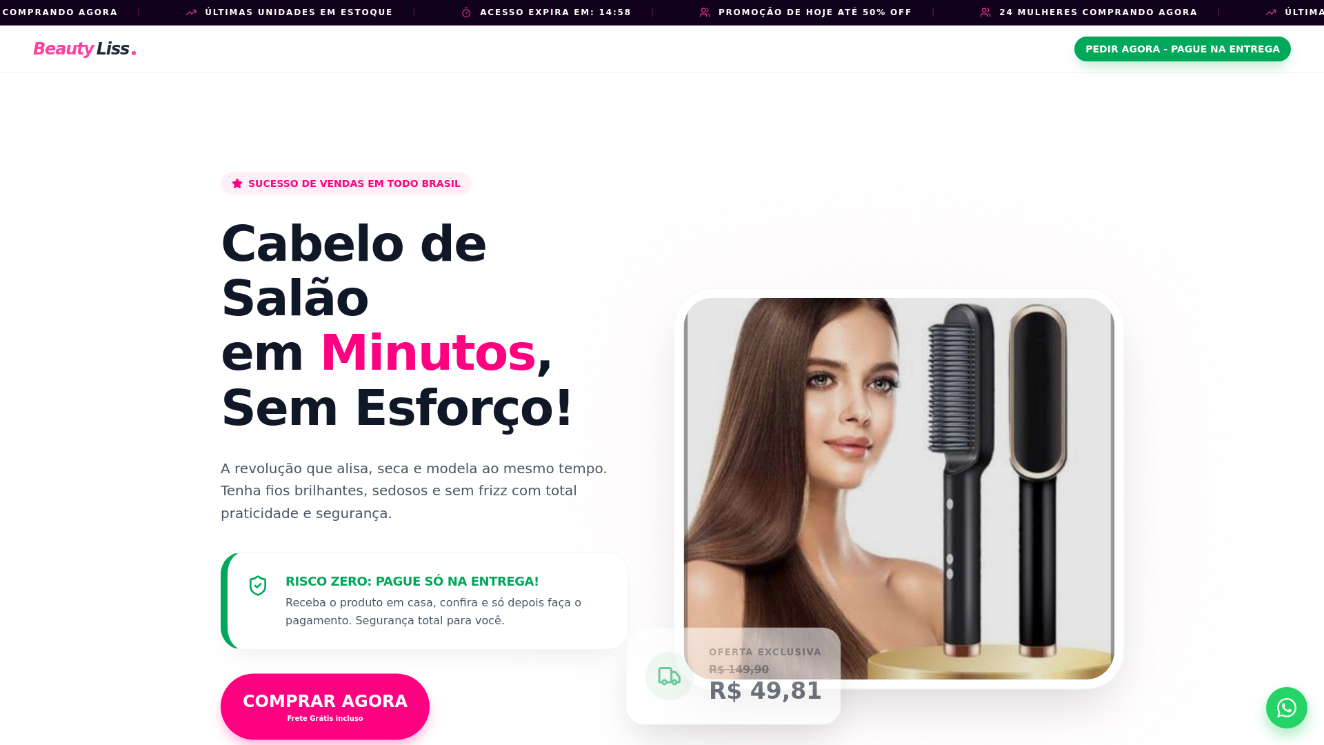 website screenshot of https://beautyliss.pages.dev/