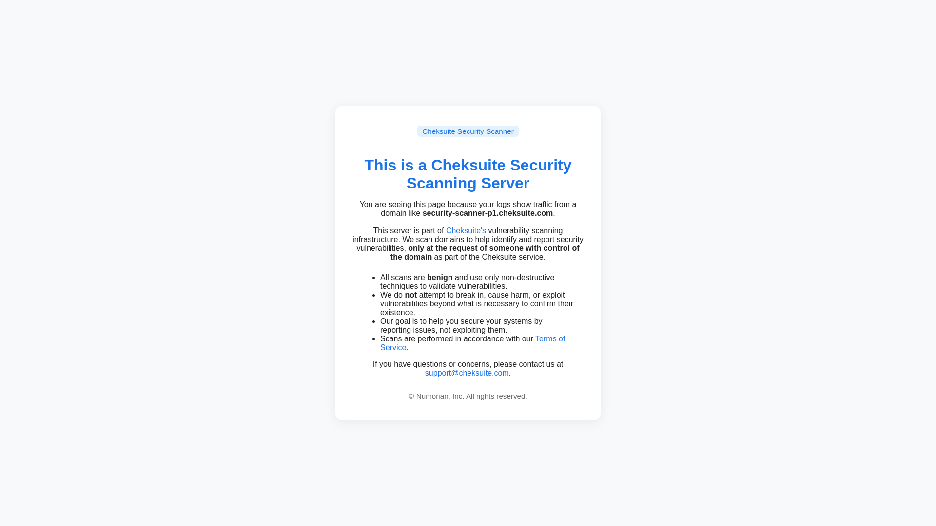 website screenshot of https://security-scanner-landing.pages.dev/