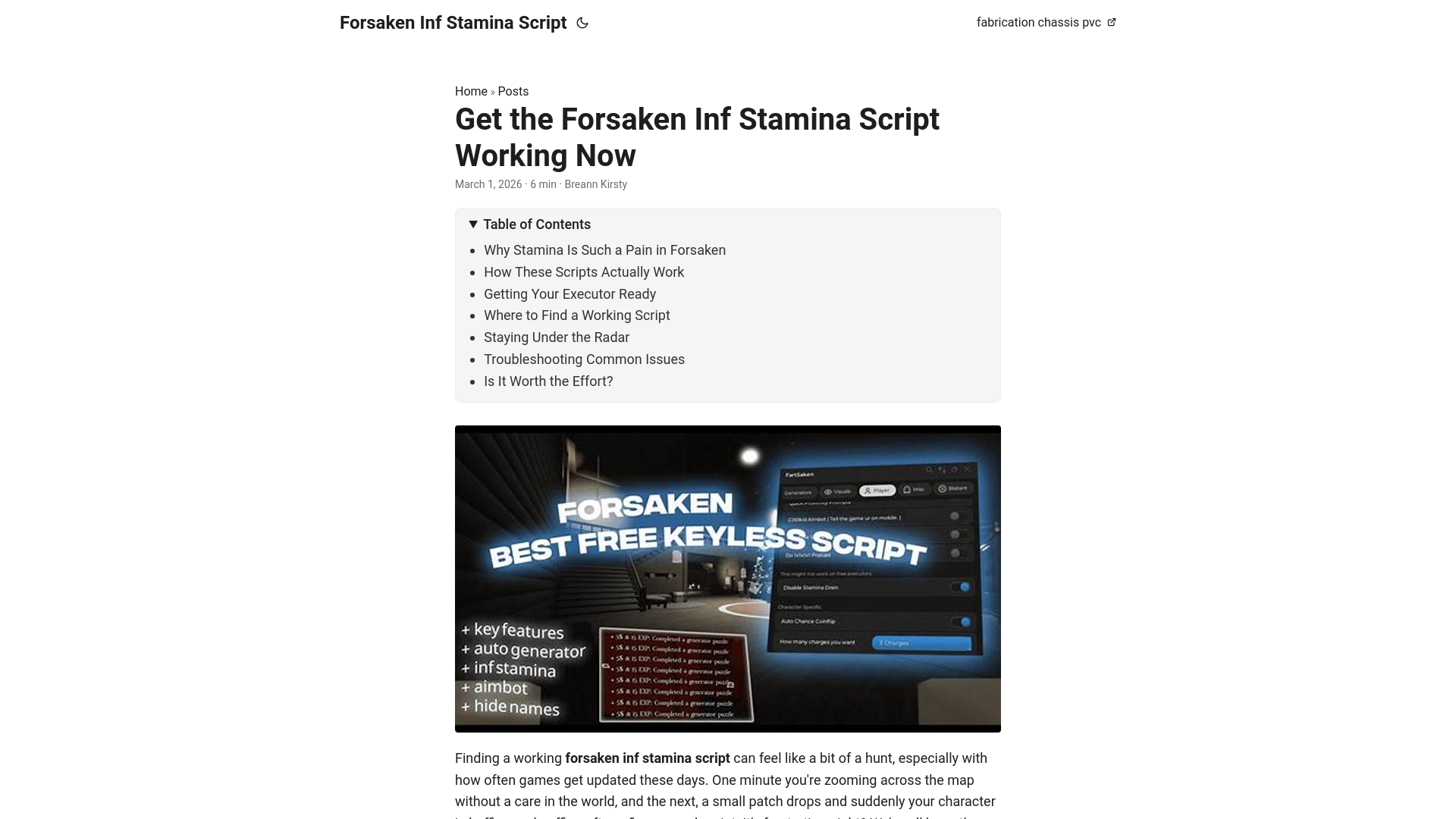 website screenshot of https://forsaken-inf-stamina-script.pages.dev/