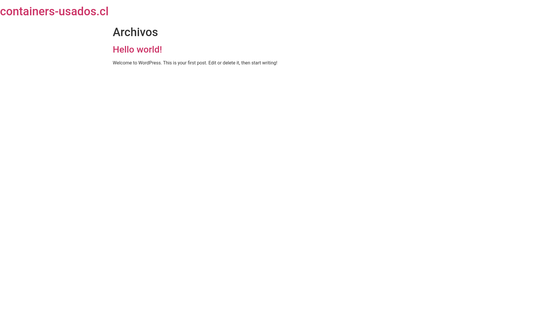 website screenshot of https://containers-usados.cl/