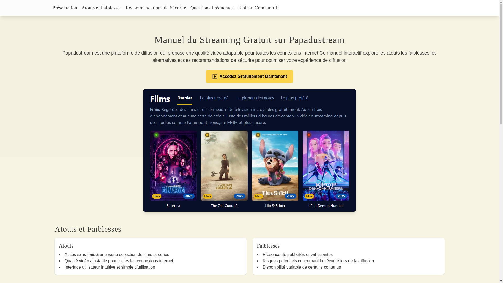 website screenshot of https://papadustream-12s0.pages.dev/