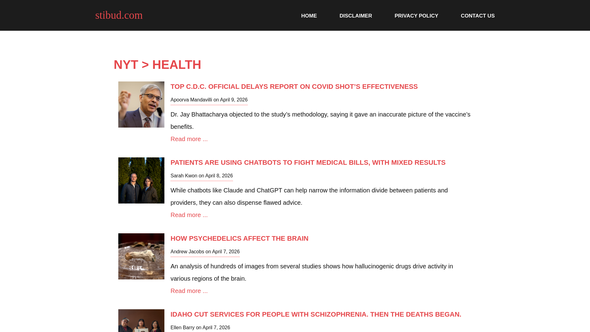 website screenshot of https://stibud.com