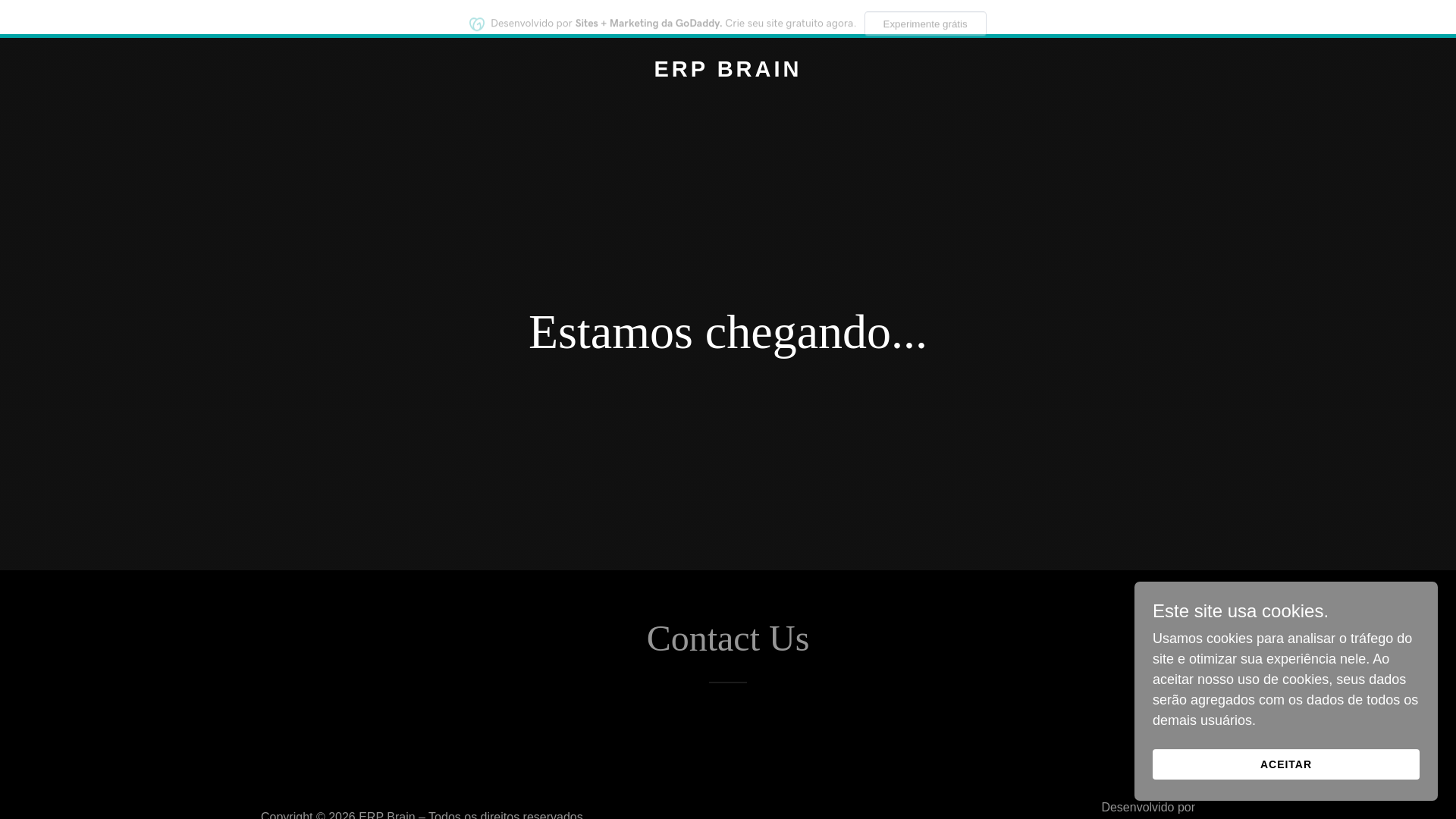 website screenshot of https://erpbrain.app/