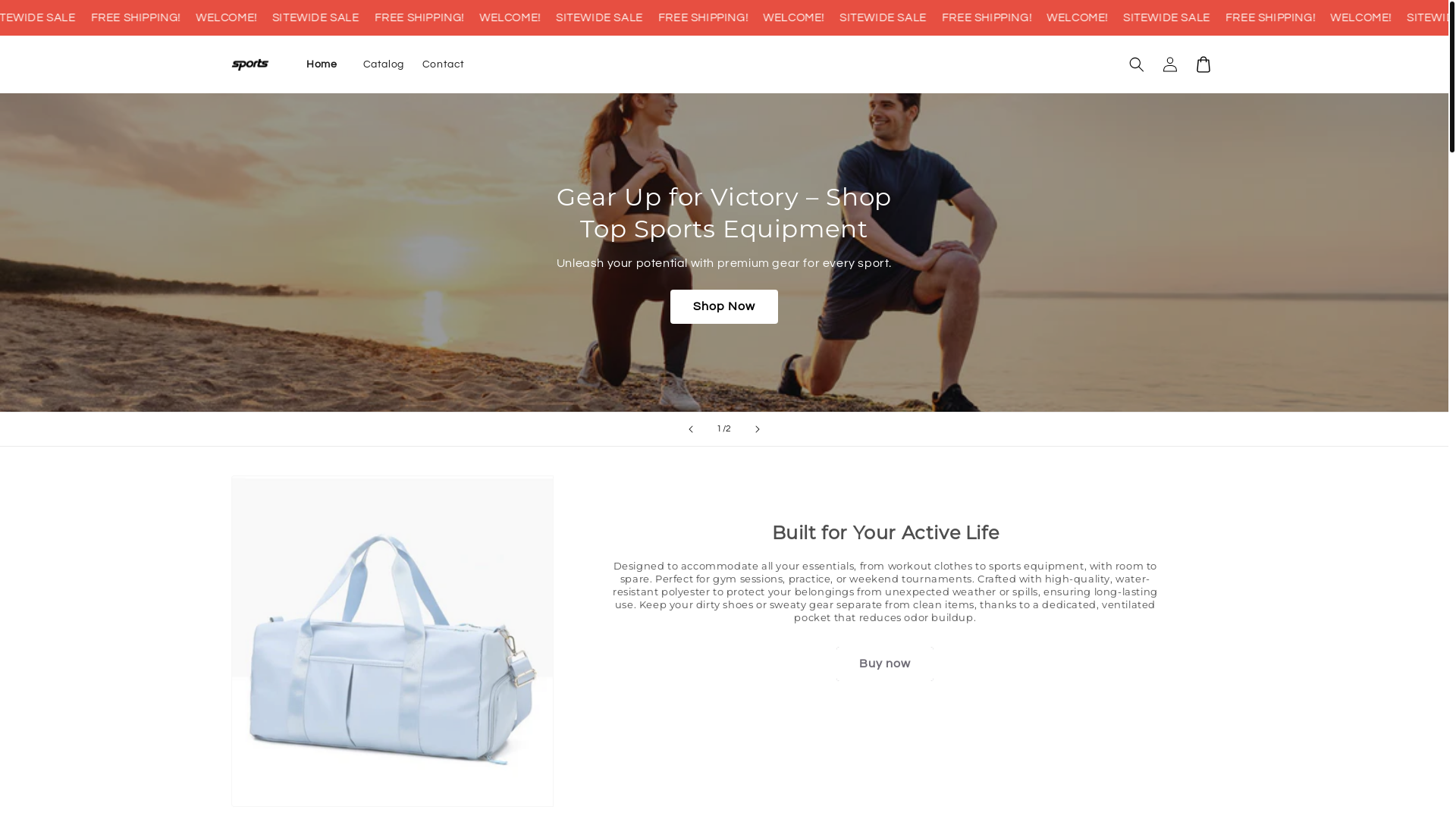 website screenshot of https://sportivaplus.store/