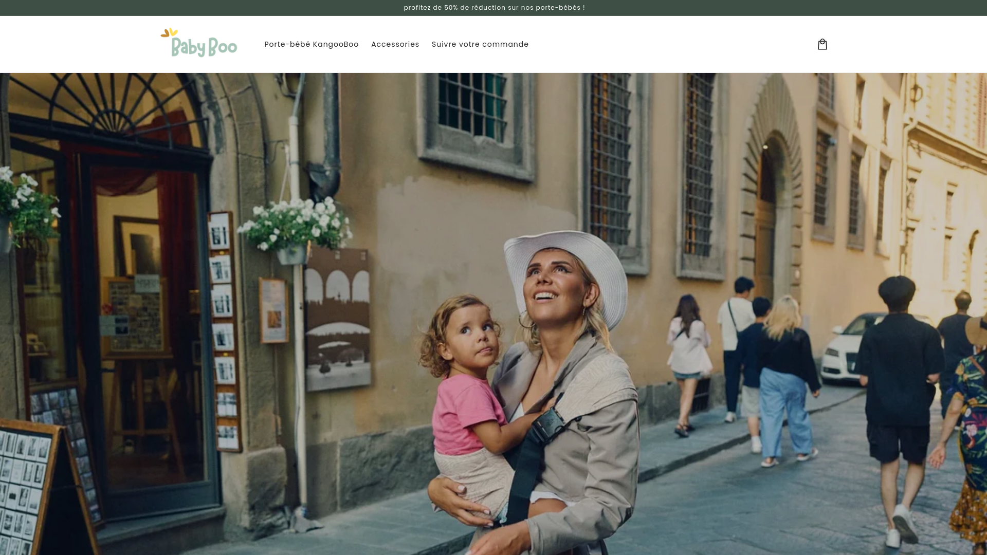 website screenshot of https://babybooportebebe.com/