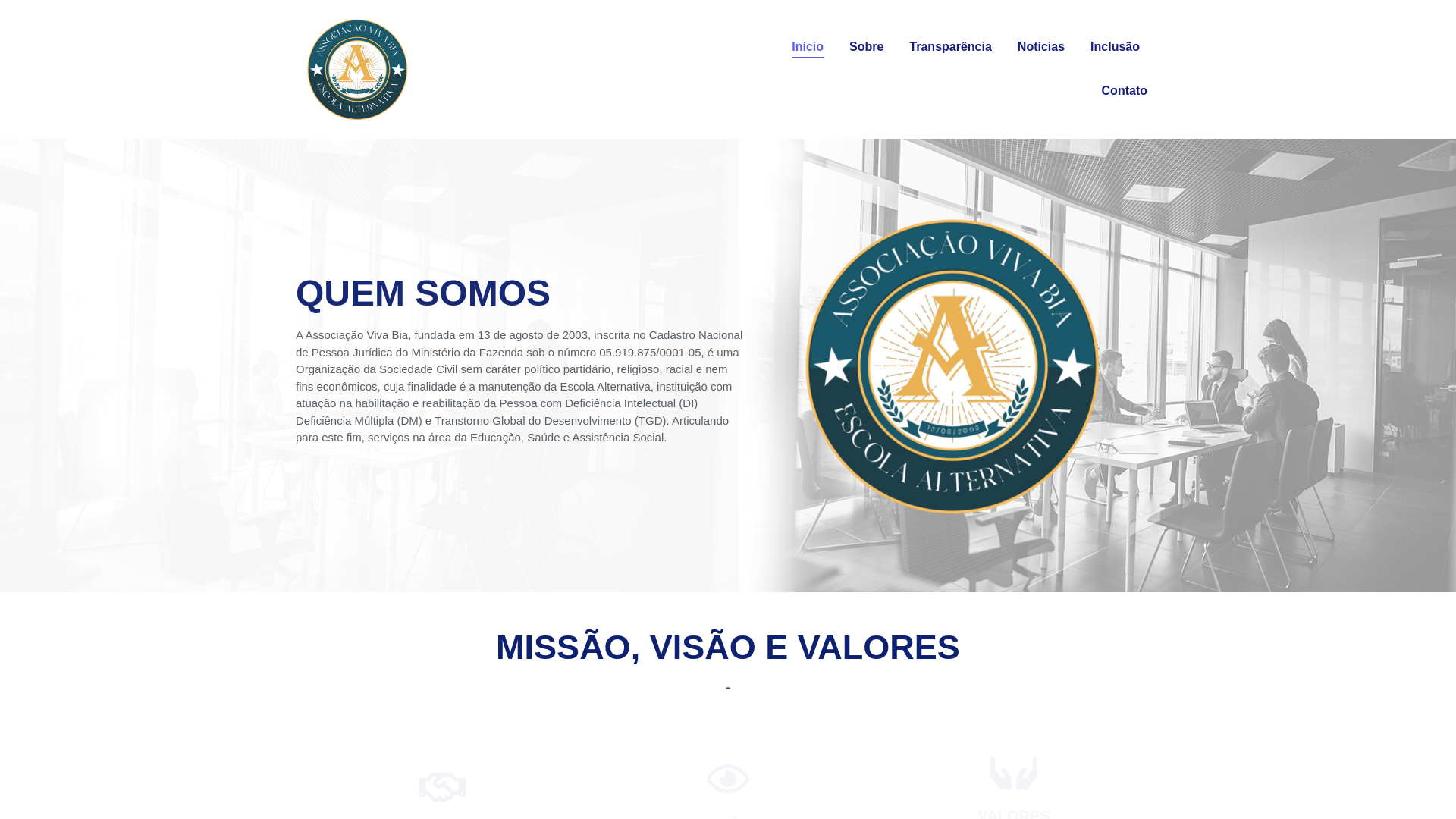 website screenshot of https://escolaalternativa.org