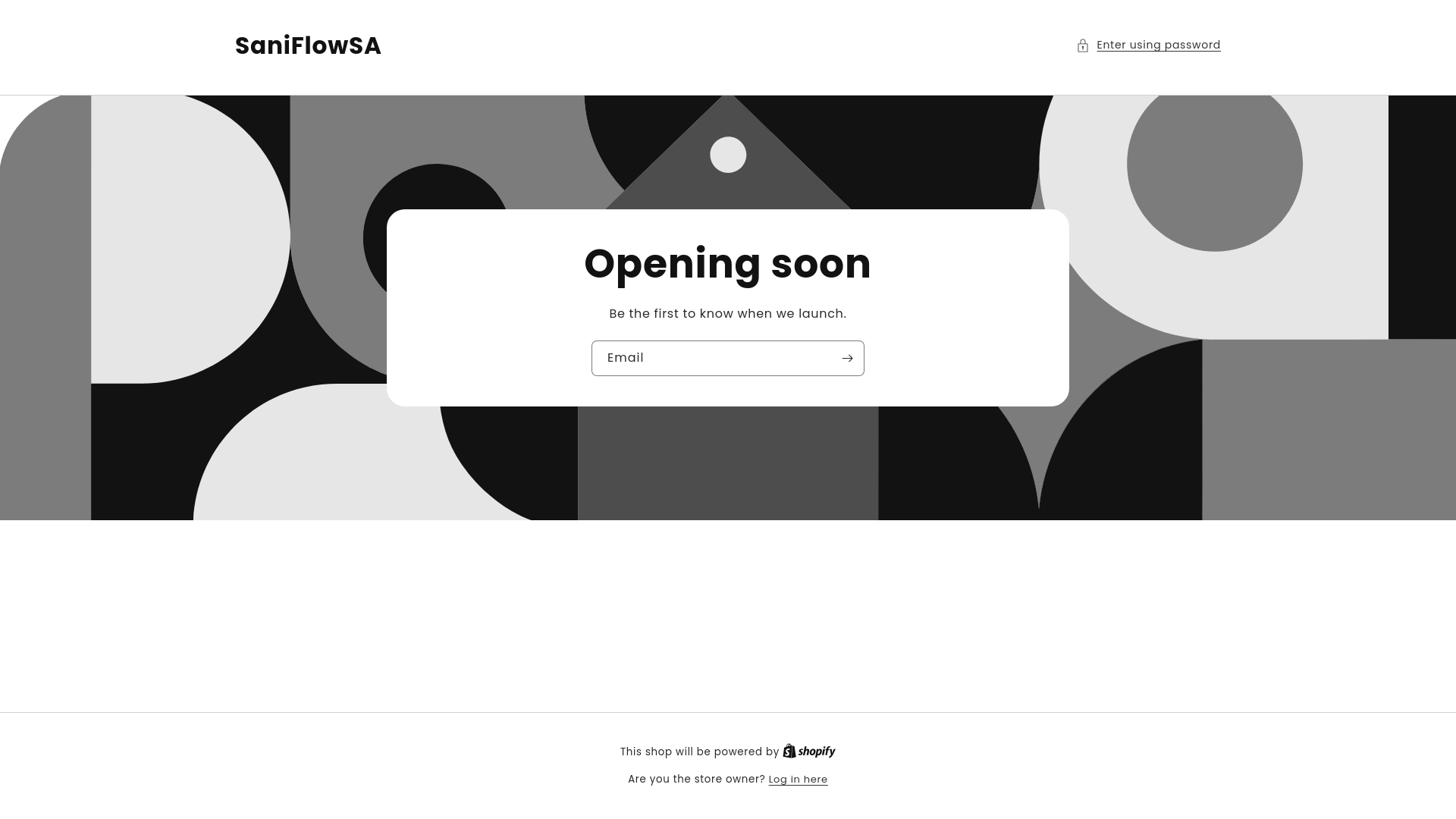 website screenshot of https://saniflowsa.co.za/