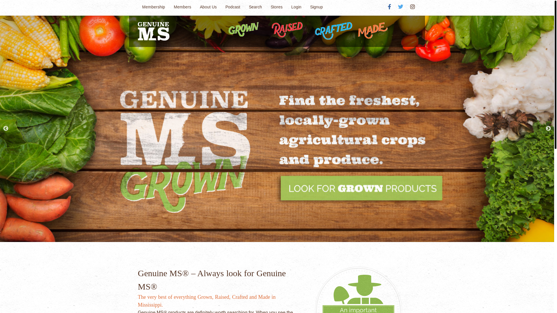 website screenshot of https://genuinems.com/