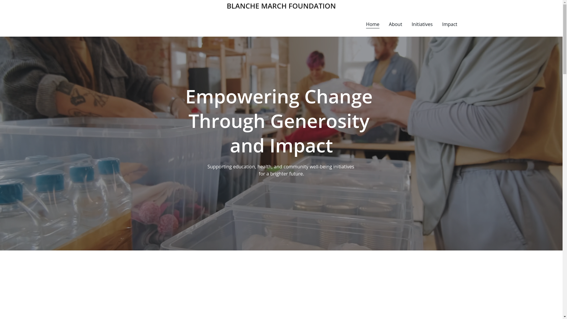 website screenshot of https://blanchefoundation.com/