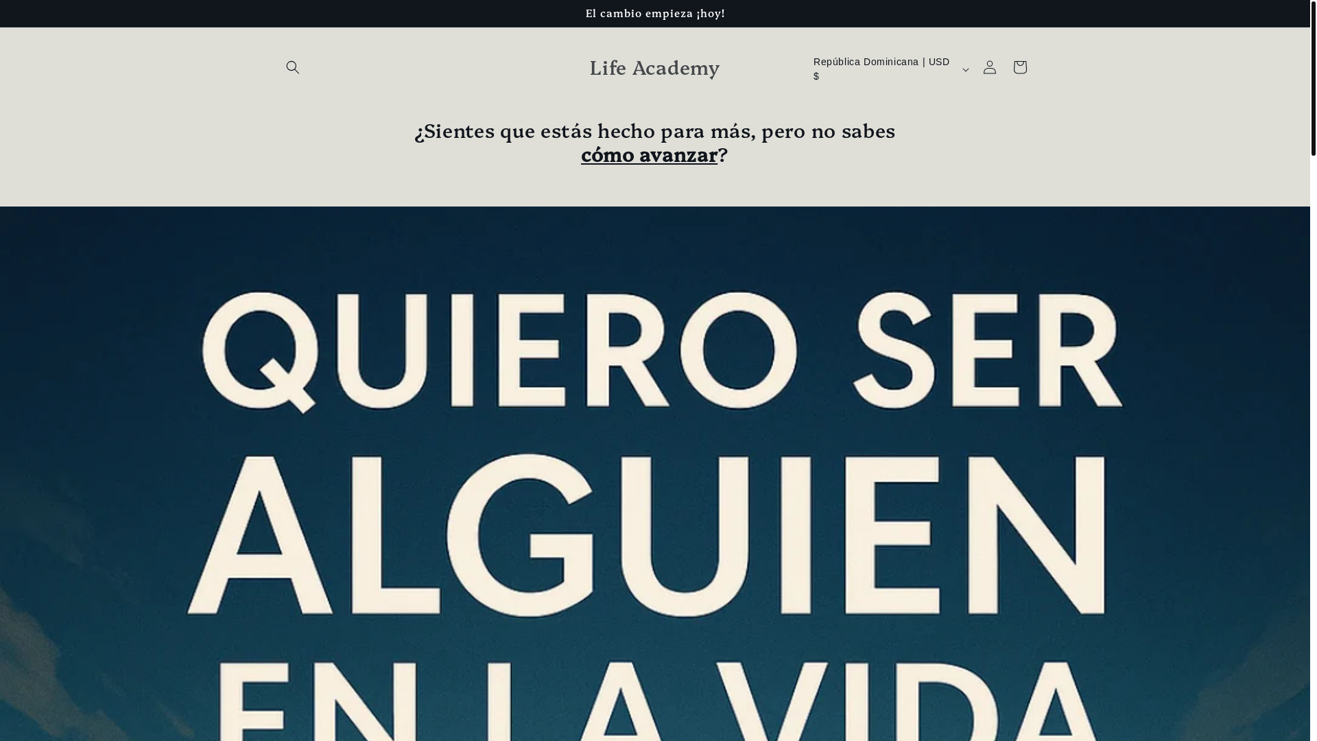 website screenshot of https://lifeacademyglobal.com/