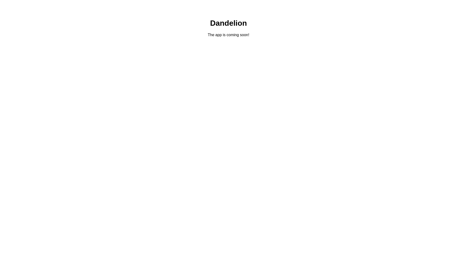 website screenshot of https://dandelionmywishlist.com