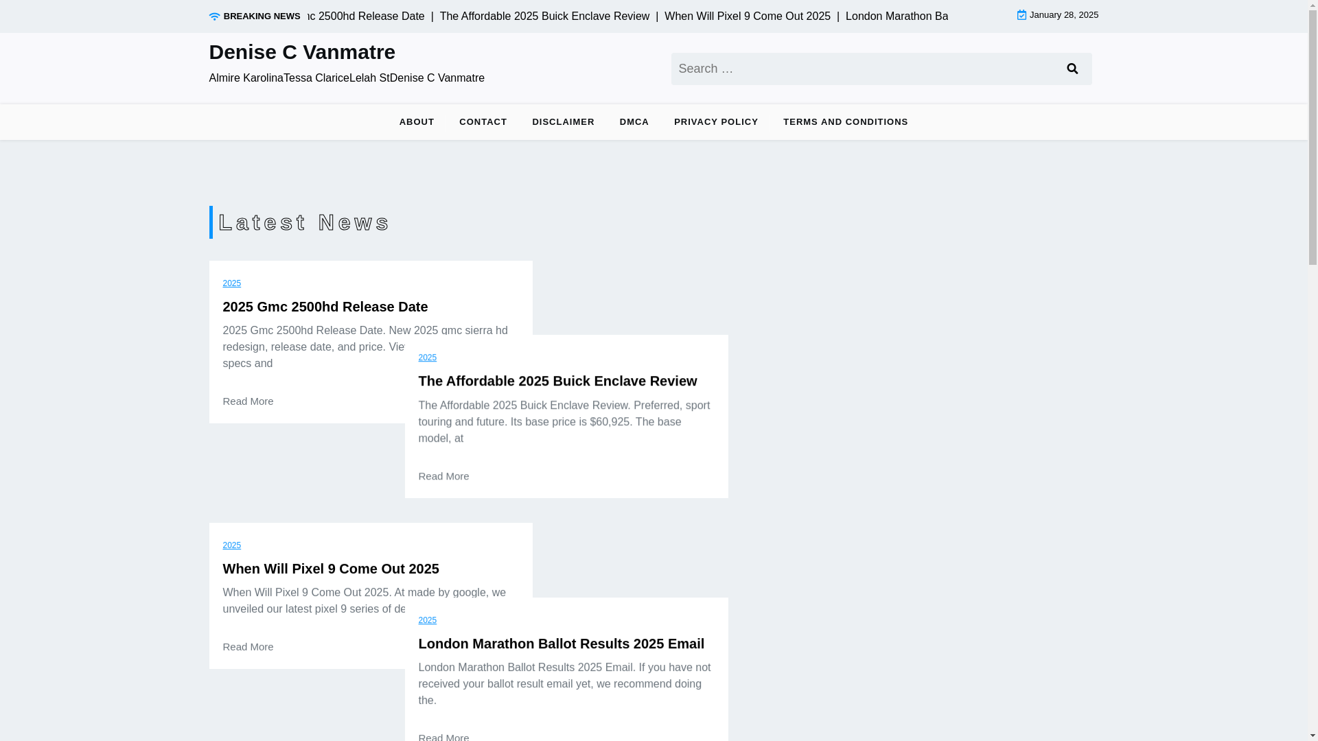 website screenshot of https://denisecvanmatrek.pages.dev/