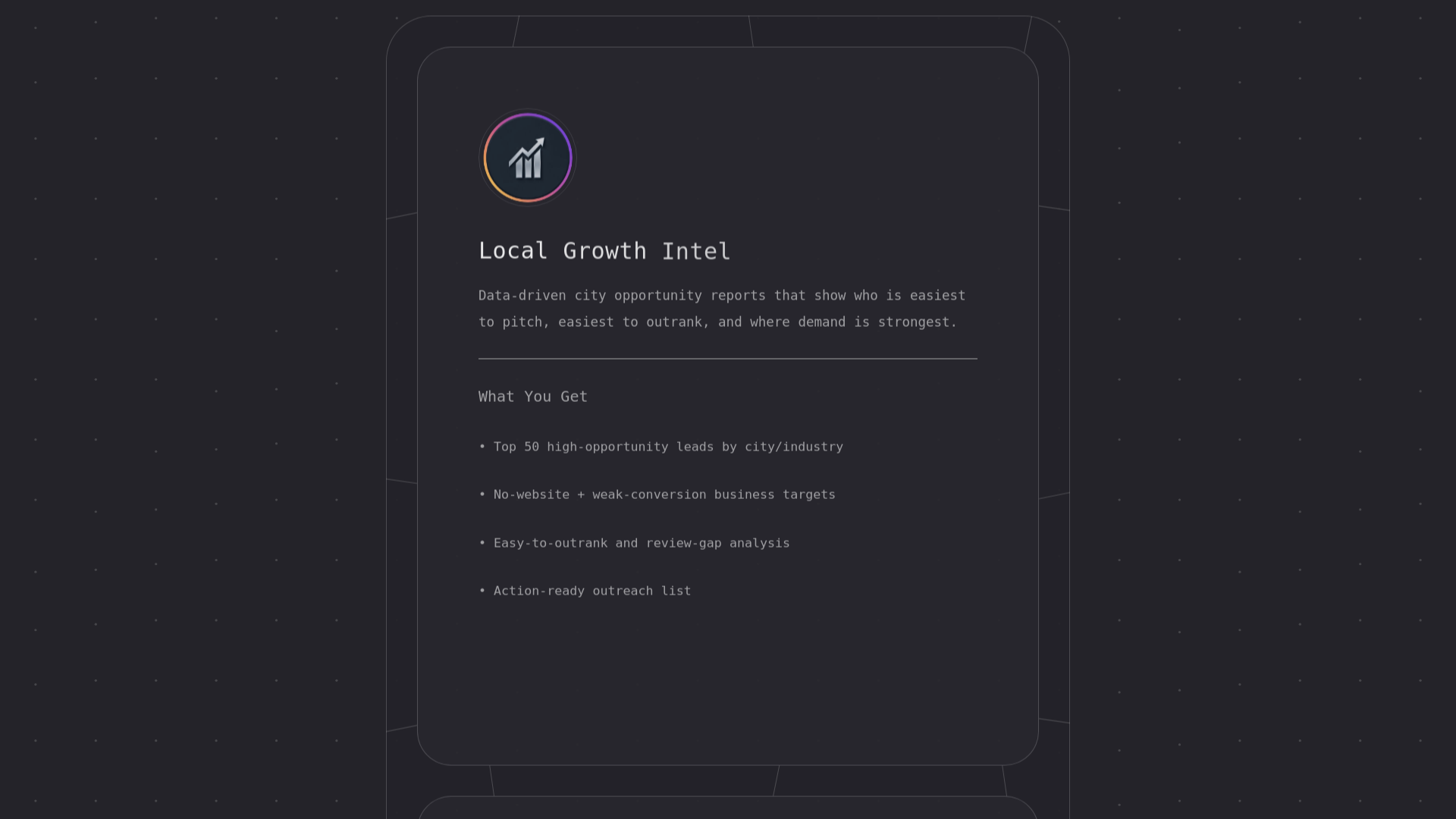 website screenshot of https://localgrowthintel.com/