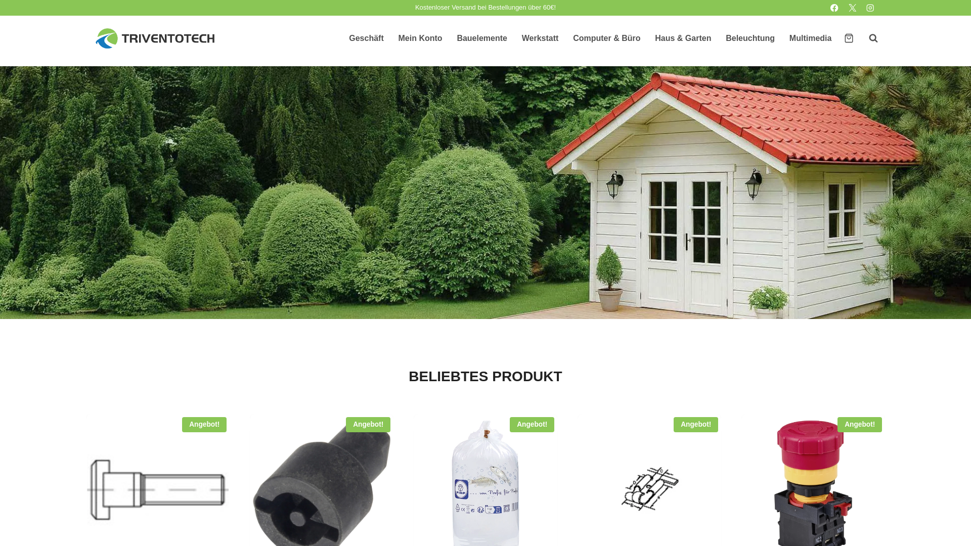 website screenshot of https://triventotech.com/