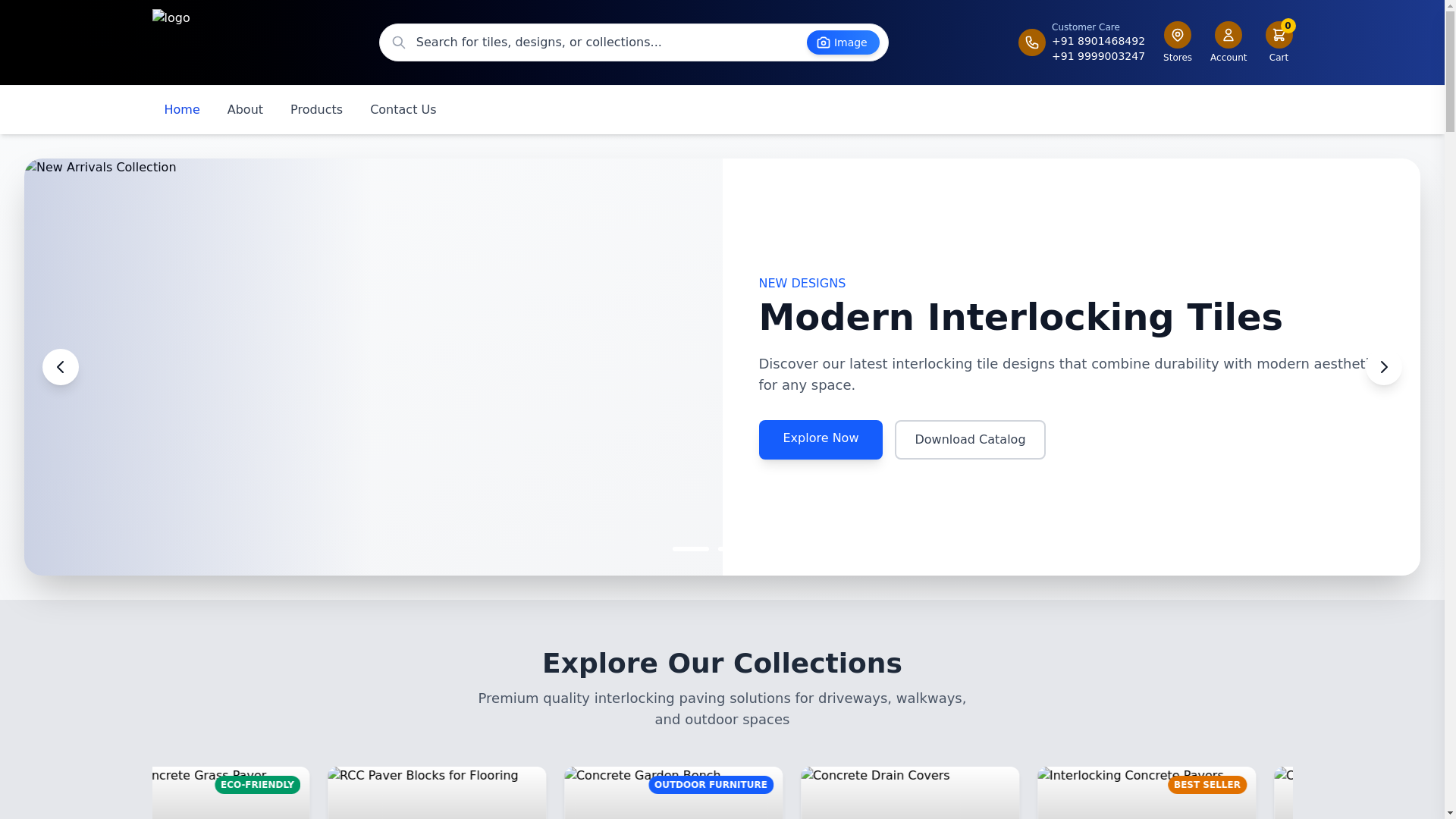 website screenshot of https://nareshcontractor.com/