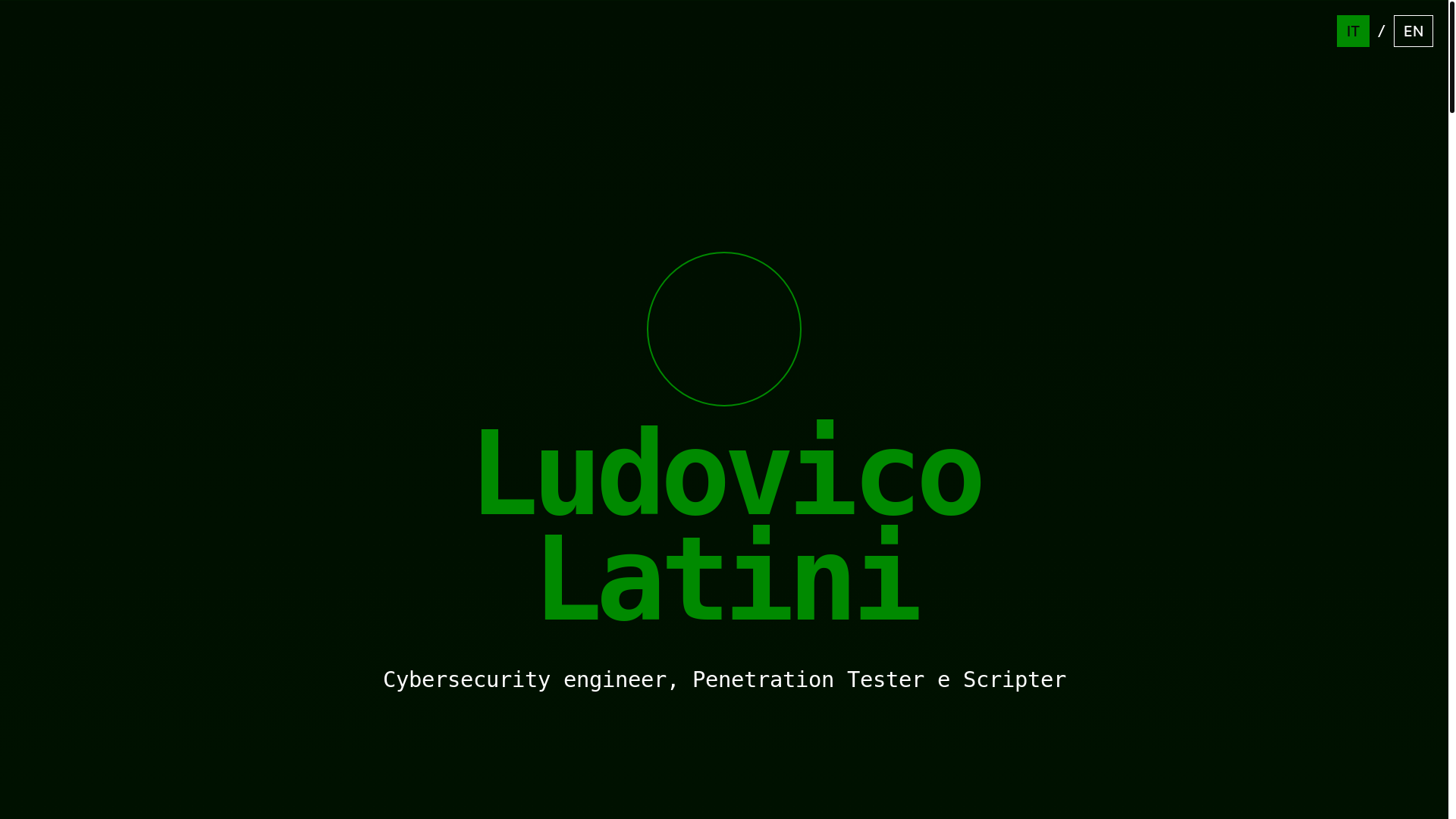 website screenshot of https://ludovicolatini.it/
