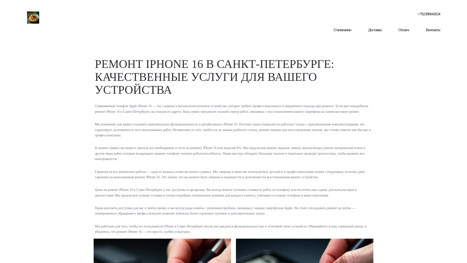 website screenshot of https://master-remonta-iphone-16.ru