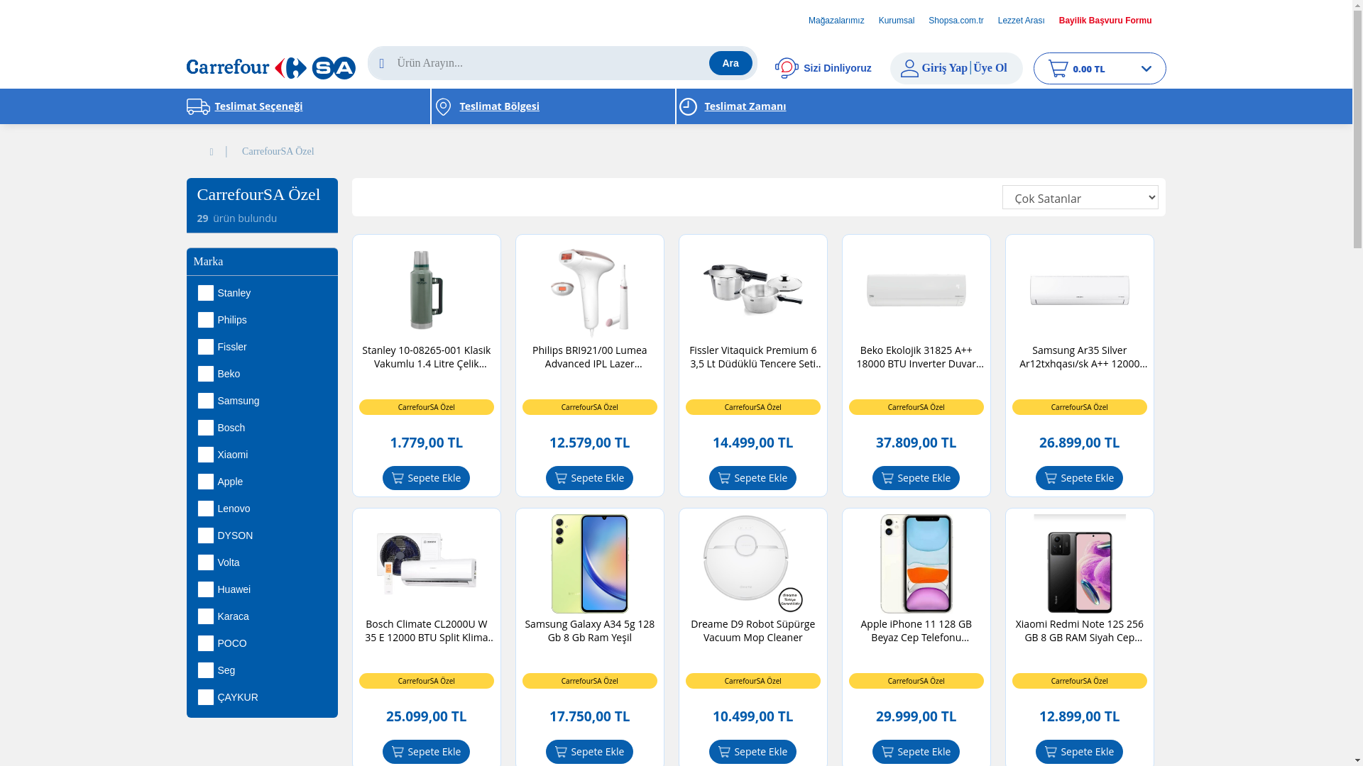 website screenshot of https://carrefoursada.online/